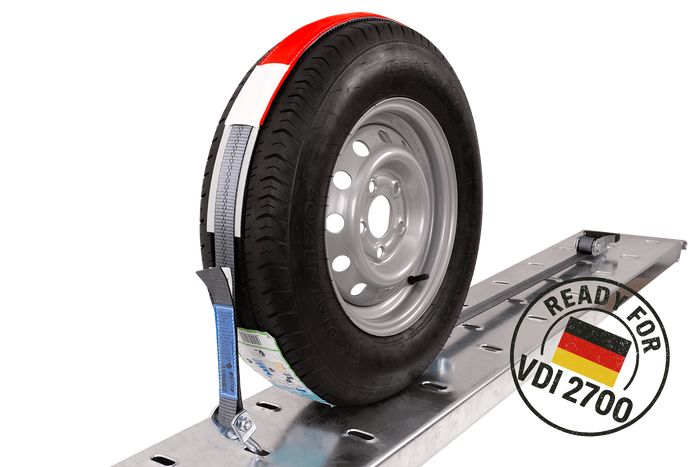 Sangle de transport, d'arrimage  pour dépanneuse HEFFA CARLINE 130,  pour roues 2,8 m/35 mm/3 t VDI 2700