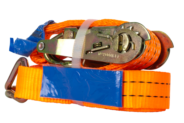 Courroie de transport orange UNITRAIER 5 m/35 mm/2 t avec tendeur
