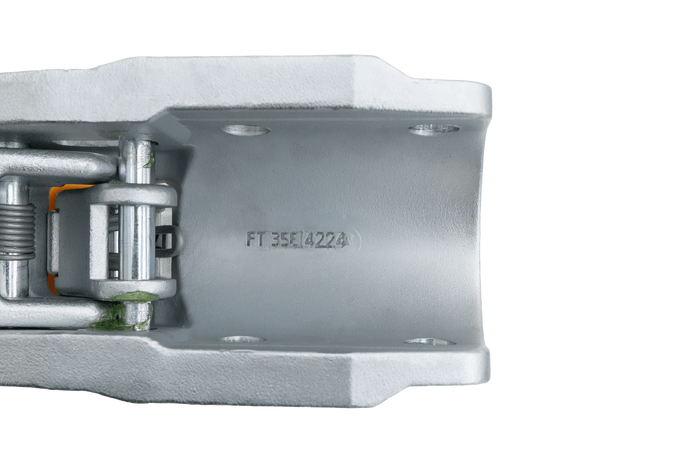 Attelage à boule STEELPRESS BC-3500E-00-02+SD pour remorque de 3 500 kg avec timon en fonte de 60,5 mm