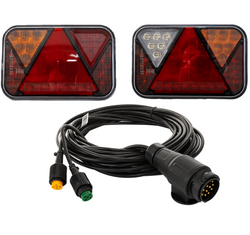 Feux arrière LED FRISTOM FT-270 + faisceau MANTES 7 m 13 broches