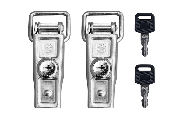 Jeu de deux crochets latéraux de remorque WINTERHOFF BVS 60-1 pour verrouiller le côté de la remorque avec une clé