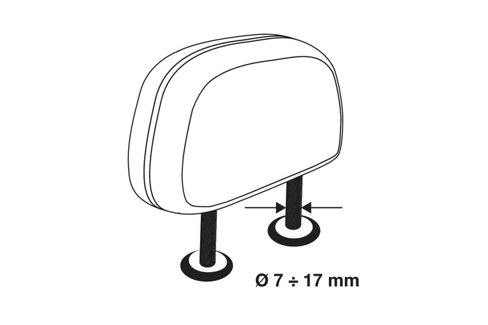 Cloison de coffre LAMPA GRG-9 Barrière compacte pour chien/bagages 85-140 cm
