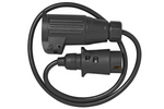 Câble adaptateur ProPlus pour prise d'attelage de remorque 7/13 broches, 80 cm