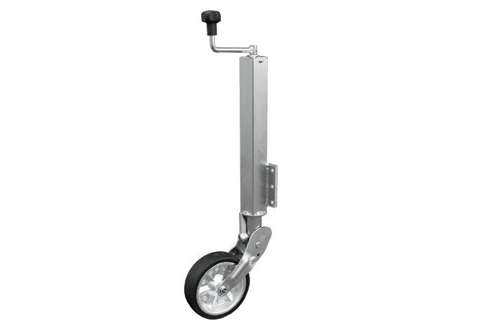 Roue jockey automatique UNITRAILER avec poignée 400 kg 60 mm 470-785 mm