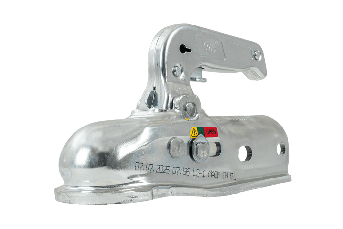 Attelage à boule STEELPRESS BC-3000.1D-00-00 pour remorque de 3 000 kg avec timon tubulaire de 50 mm