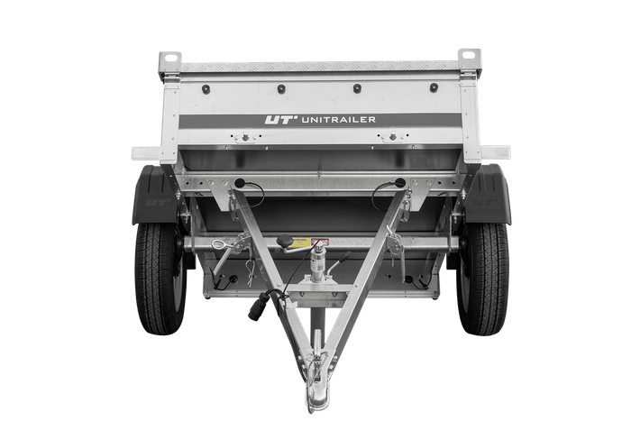 Remorque à un essieu 150x106 UNITRAILER GARDEN 150 KIPP avec bâche en aluminium