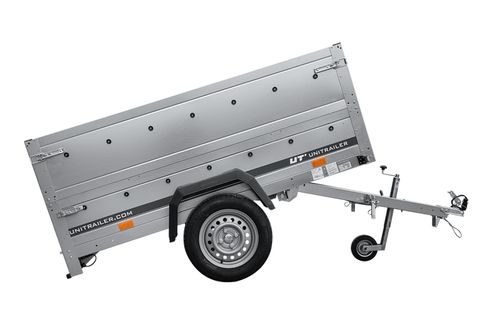 Remorque légère 200x125 UNITRAILER GARDEN 201 KIPP avec ridelles supplémentaires