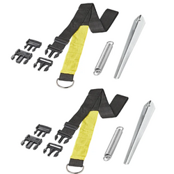 Lot de deux sangles anti-tempête ProPlus 361728 pour auvents et stores de 2 x 3 m