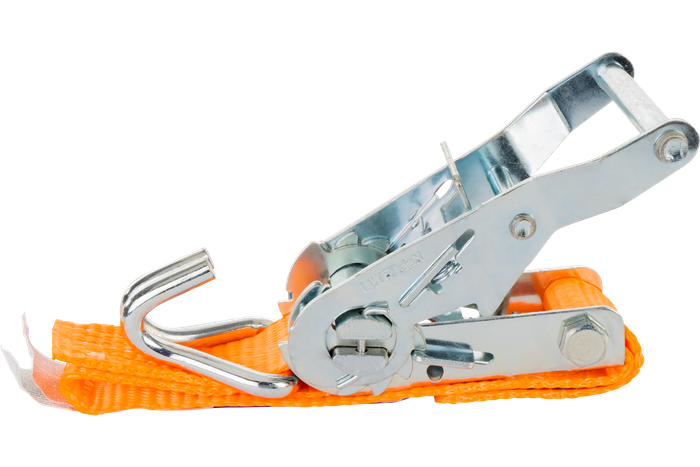 Courroie de transport orange UNITRAIER 4 m/25 mm/1 t avec tendeur