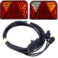 Feux arrière LED DOBPLAST DPT35 + faisceau MANTES 4 m 7 broches