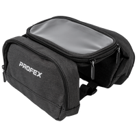 Sacoche de cadre de vélo PROFEX 93015 avec 2 poches et étui pour téléphone