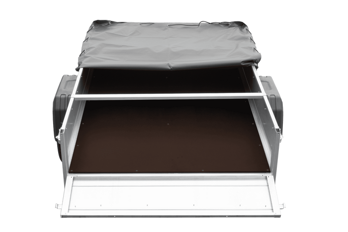 Remorque porte-voitures 200x125 UNITRAILER GARDEN 201 KIPP avec châssis H-0 et bâche grise