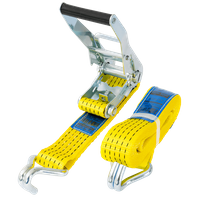 Courroie de transport jaune UNITRAIER 4 m/50 mm/5 t avec tendeur