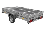 Remorque à un essieu sur ressorts 264x150 UNITRAILER GARDEN 265/R KIPP avec châssis H-0 et bâche grise