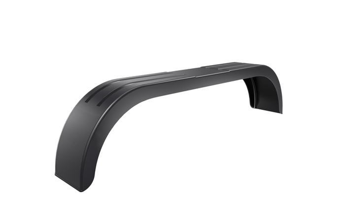 Garde-boue jumelé pour remorque 13-14" DOMAR D20522 passage de roue plat 1500/220mm