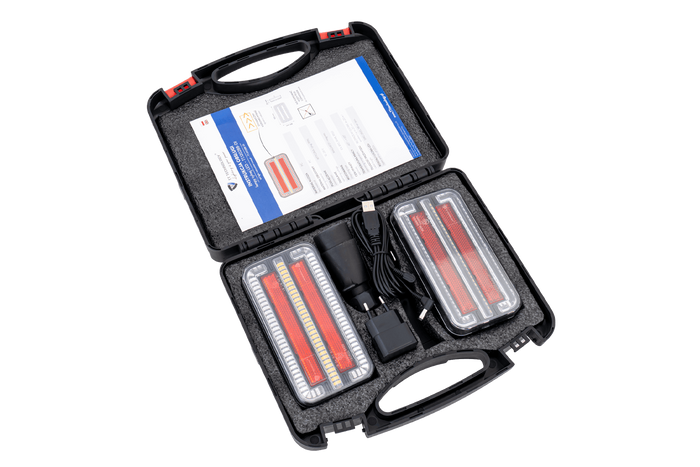 Feux arrière LED TT Technology TT.12028B-DI ,3 fonctions gauche+droite, sans fil, magnétiques