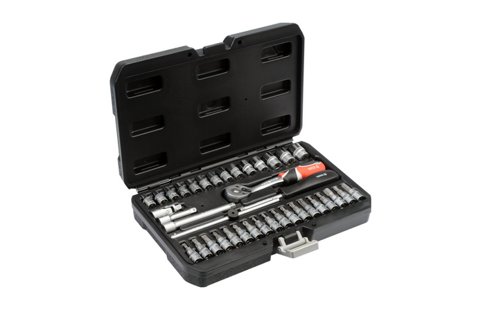 Manette, valise à outils YATO YT-14471  1/4" 38 pièces.