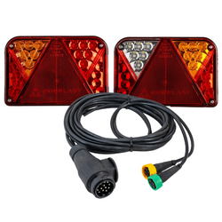 Feux arrière LED DOBPLAST DPT35 + faisceau MANTES 4,1 m 13 broches