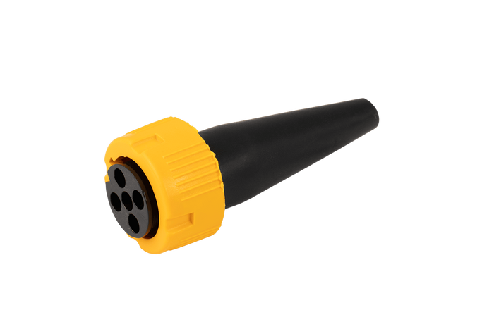 Connecteur MANTES pour feux arrière de remorque à baïonnette 5-PIN, jaune, gauche