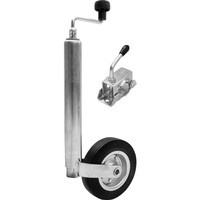 Roue jockey avec bride WINTERHOFF ST48-200VB+KLE48 150 kg 48 mm 505-725 mm