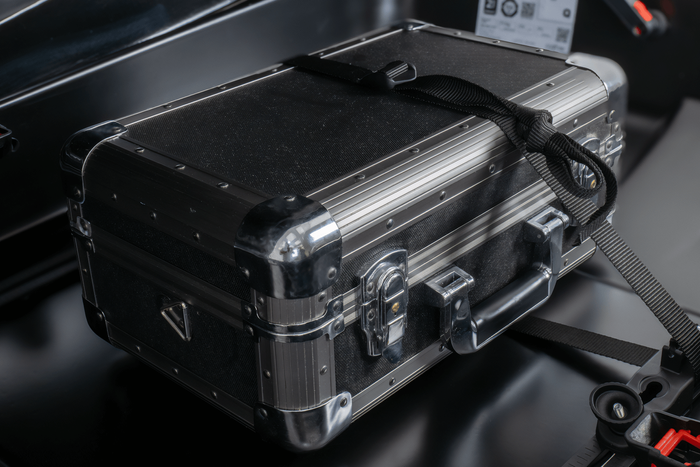 Coffre de toit Inter Pack Stella 480, noir kevlar (flexi fit G2)