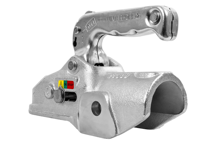 Attelage à boule WINTERHOFF WW 350-RB-K1414 pour remorque de 3500 kg avec timon tubulaire de 50 mm, en fonte