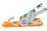 Courroie de transport orange UNITRAIER 4 m/25 mm/1 t avec tendeur
