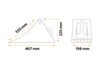 Cale de roue LOKHEN E53 h : 225 mm 