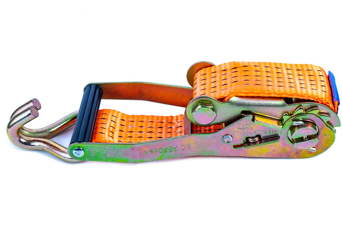 Courroie de transport orange UNITRAIER 10 m/50 mm/5 t avec tendeur