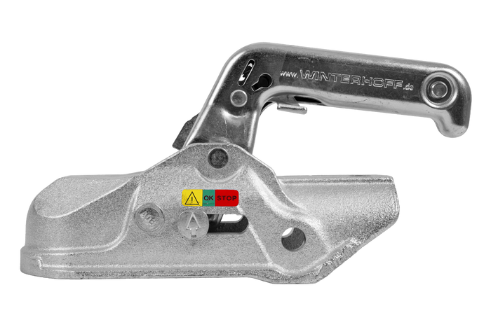 Attelage à boule WINTERHOFF WW 30-D3-K1212 pour remorque de 3000 kg avec timon tubulaire de 50 à 51 mm, en fonte