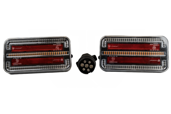 Feux arrière LED TT Technology TT.12028B-DI ,3 fonctions gauche+droite, sans fil, magnétiques