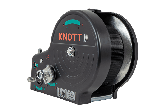 Treuil manuel pour remorque KNOTT 6X0017.311, 900kg avec sangle