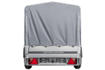 Remorque porte-voitures 200x106 UNITRAILER GARDEN 200 KIPP avec châssis H-800 et bâche grise