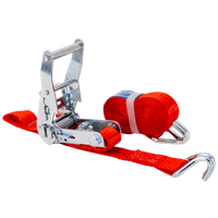 Courroie de transport rouge UNITRAIER 4 m/25 mm/1 t avec tendeur
