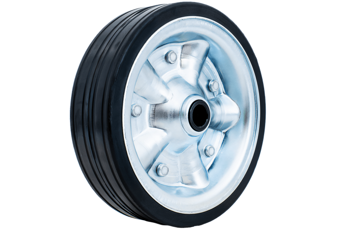 Roue de secours pour la roue jockey KNOTT 405641.001, en caoutchouc plein 200 x 60 mm