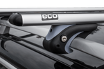 Eco Alubase 150 - Barres de toit universelles en aluminium pour rails