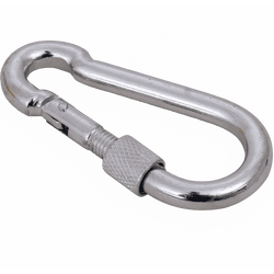 Mousqueton de pompier avec écrou de sécurité DROMET KSZ.7.70, mousqueton pompier 7x70mm