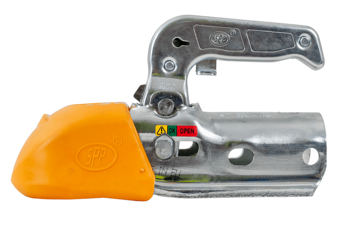 Attelage à boule STEELPRESS BC-3000.1D-00-00+Z3 pour remorque de 3 000 kg avec timon tubulaire de 35 à 50 mm