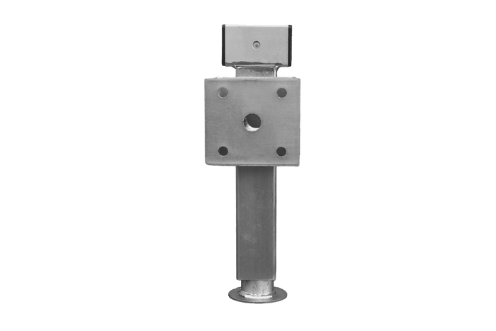 Support de manivelle extensible UNITRAILER D-110.000.049 pour remorque plateau 1300 kg, entraxe 410-645 mm