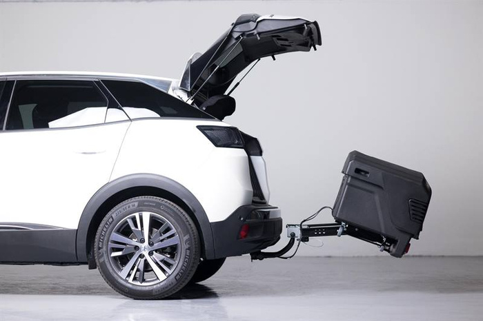 Towbox EVO urban black - Coffre à bagages monté sur attelage