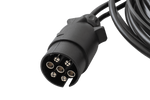 Faisceau électrique pour installation remorque, ASPÖCK 5 m, fiche 7 broches, baïonnettes 2x 5 broches