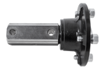 Moyeu avec axe et roulement pour essieu non freiné STEELPRESS 5x112, 1300 kg, jeu d'écrou et de couvercle