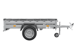 Remorque de voiture 200x125 UNITRAILER GARDEN 201 KIPP avec châssis H-0 et bâche grise