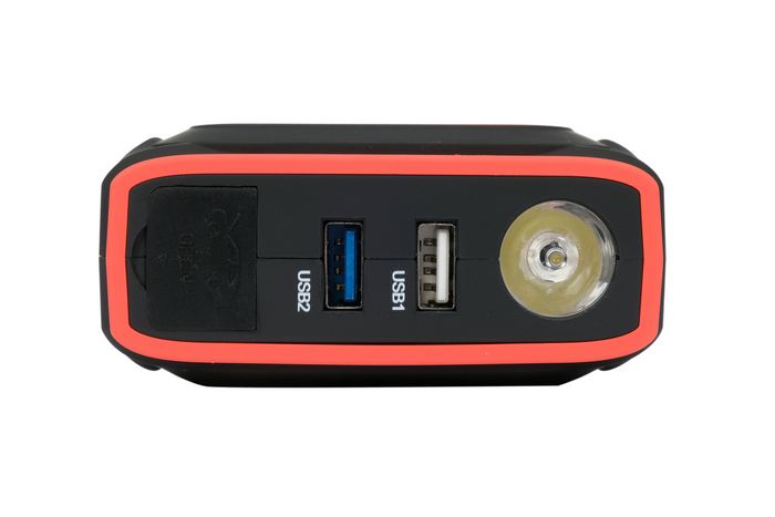 Démarreur de voiture YATO YT-83085 de 16 000 mAh avec démarrage de secours et charge par induction