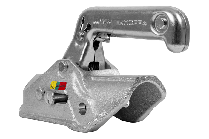 Attelage à boule WINTERHOFF WW 30-D3-K1212 pour remorque de 3000 kg avec timon tubulaire de 50 à 51 mm, en fonte