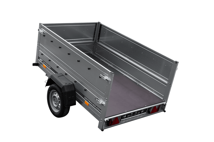 Remorque légère 200x125 UNITRAILER GARDEN 201 KIPP avec ridelles supplémentaires