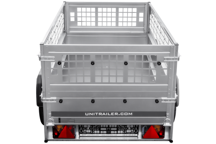 Remorque légère 200x106 UNITRAILER GARDEN 200 KIPP avec côtés en filet