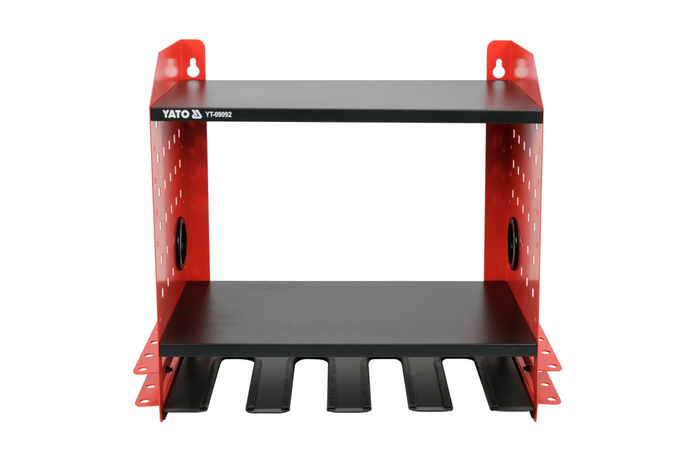 Étagère d'atelier YATO YT-09092, étagère métallique pour outils électriques, 465 x 405 x 225 mm