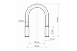 Collier ovale DROMET type B M10 23×41 mm