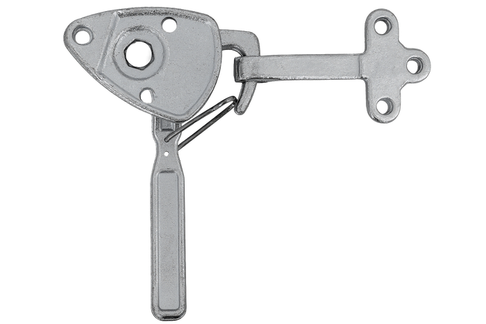 Attelage, charnière latérale gauche avec fixation WINTERHOFF WV 20-L + WVG 20-A, fermeture latérale complète de la remorque